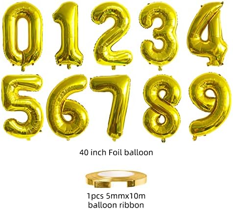 ESHILP 40-Инчов Балон с номер от Фолио, Балон с номер 29, Гигантски Въздушен Балон с Номер 29, Балон за Украса на