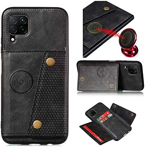 Ranyi за Samsung Galaxy A42 5G Калъф, чанта-портфейл с отделения за кредитни карти, поставка [Подходящ за магнитно