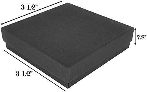 888 Дисплей - Опаковка от 10 Кутии с размери 2 5/8 x 1 1/2 x 1 С хлопчатобумажным пълнител BlackMatte Finish