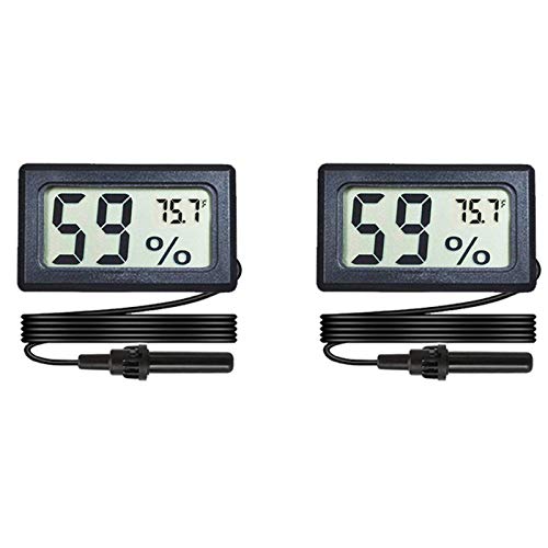 Veanic 4 опаковки Мини Цифров Термометър с Влагомер Сензора LCD Дисплей за Температурата по Фаренхайт Влага за Инкубатор,