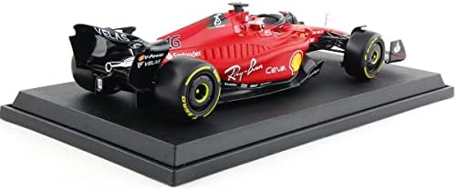 XTD Bburago 1:18 Ferrari 2022 F1-75 16 55 Състезателна кола от Формула 1 Статично Моделиране на Модел на превозното