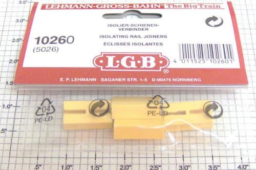 Конектори релси с изолация LGB, 4 броя - G scale от LGB