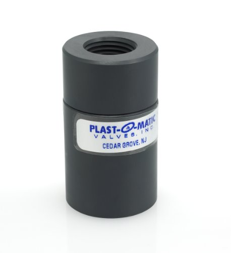 Обратен клапан PVC Plast-O-Matic серия ХБН за ниско налягане, за особено агресивни и сверхчистых течности, конектор