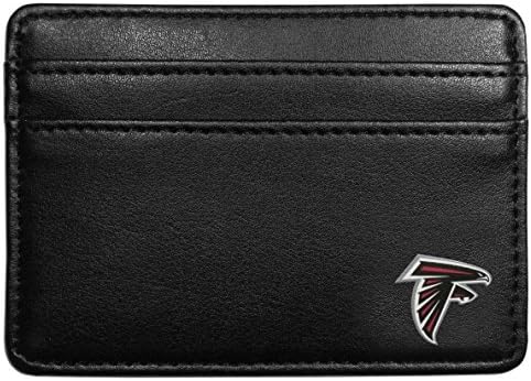 Чантата почивен ден Siskiyou Sports NFL Atlanta Соколи с Цветен Клипс за пари, Черен, Един размер