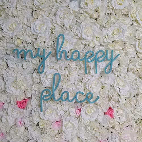 MYAOU Потребителски 12 Led Неонови Надписи за My Happy Place Акрил за Декорация на Стените на Стаите в Дома Ins