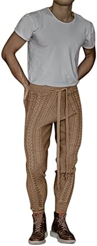 MIASHUI Little House / мъжки ежедневни панталони, обикновена тенденция на младежки трикотажни панталони зауженного намаляване, удобна пяна с памет ефект