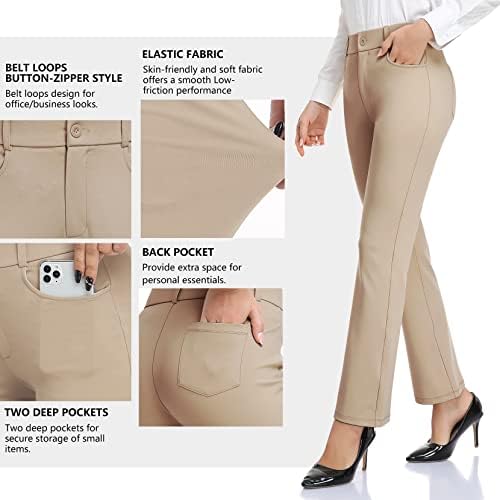 DAYOUNG/Дамски Модел Панталони За Работа, Офис Бизнес Ежедневни Панталони, Разтеглив Ежедневни Тесни Панталони за