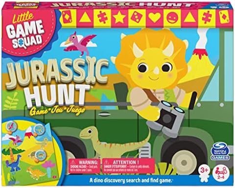 Spin Master 6059761 Игри отряд Лов на динозаврите Джурасик парк, Игра Търсене и съпоставяне динозаври