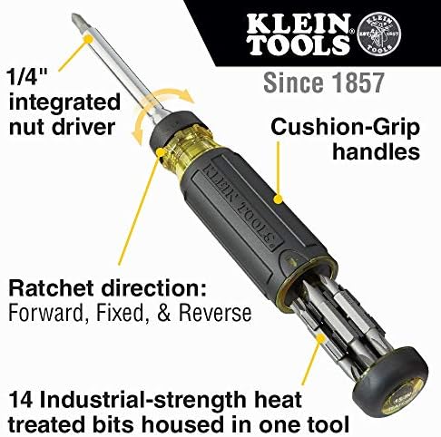Klein Tools 32305 Многоразрядная храповая отвертка и 32307 Многоразрядная отвертка за защита от неоторизиран достъп,
