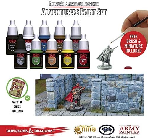 Набор от цветове Army Painter Dungeons and Dragons Adventurers в комплект с базов набор от GameMaster Dungeons &