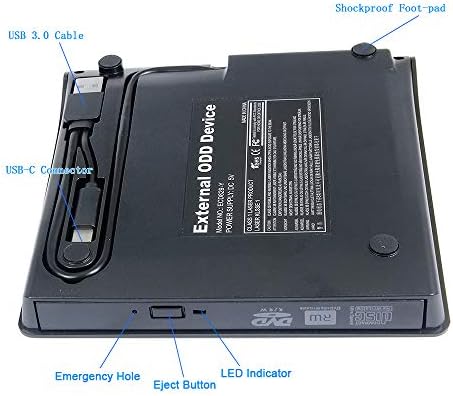 Външен диск за запис на DVD-та 2в1, за ултра-тънък лаптоп Asus VivoBook 15 S15 F510UA F510QA S Flip 14 Pro L203MA