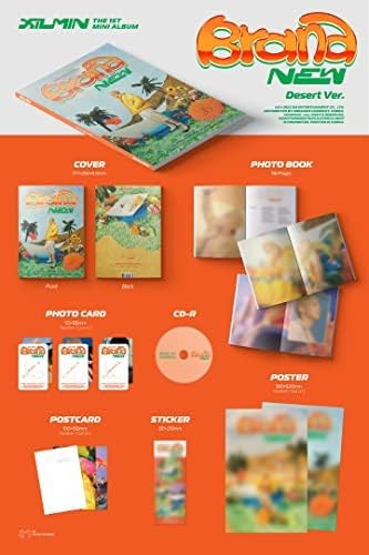 EXO XIUMIN 'BRAND NEW' 1-ва Мини-албум Книга Случайна версия на CD + 96p Книга + 1p фотокарточка + 1p Картичка +