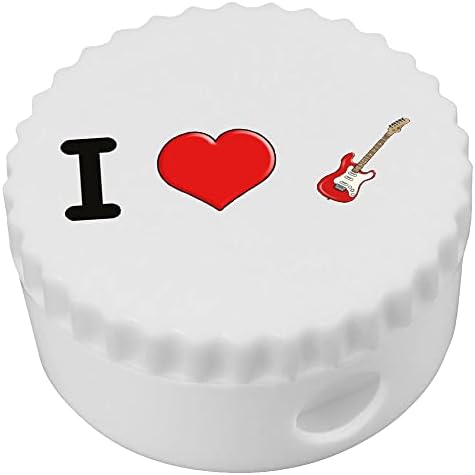 Компактен острилка за моливи Azeeda 'I Love Guitars' (PS00032543)