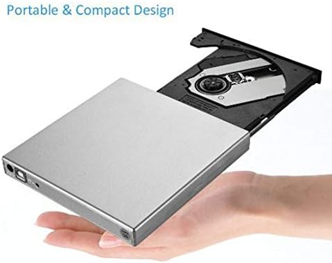 Оптично устройство HIOD CD/DVD +/-RW Външни USB 2.0 Ултратънък Преносим Записывающий Оптично устройство за Windows/Mac
