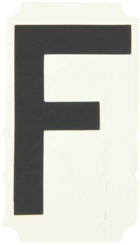 Брейди 5100-F Готически Quik-Изравнят по височина, 3 инча, ширина 2-3 / 8 инча, Винил B-933, Буква черен цвят, надпис