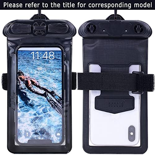 Калъф за телефон Vaxson, черен, съвместим с Meizu U10, водоустойчив калъф, суха чанта [без защитно фолио за екрана]