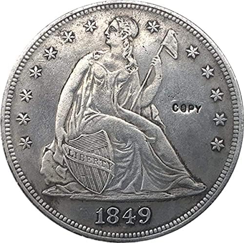 Монета На Повикване 1849 Седнала Долар Свобода Монети Копие На Копие Колекция Бижута Подаръци Колекция От Монети