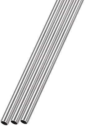 Тръба от неръждаема стомана METALLIXITY 316 (8 mm OD x 0,5 мм Стена T x 250 мм L) 3 бр., Пряка Тръба за домашно