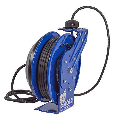 Макара за кабел Coxreels - PC13-5012-F -PC13, 50 Фута, 12/3, Sjo, Синьо, 120 vac