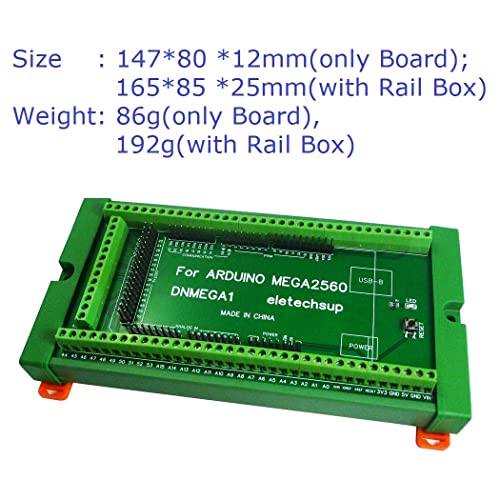 Модул Адаптер на Винт Клеммной подложки за закрепване към DIN релса за Arduino MEGA2560 R3 (4)