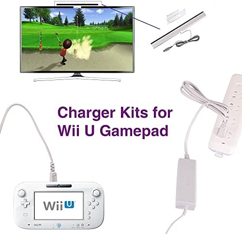 Комплекти батерии и зарядни устройства за геймпада на Wii U, Зарядно устройство за адаптер на променлив ток и Тъчпад
