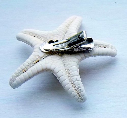 Комплект от 2 Заколок във формата на морски звезди, ръчно изработени