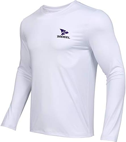 Мъжка Риза за Риболов Rodeel Marlin Премиум-клас с Защита от Слънцето + 50 UPF, Дишаща Тениска с Дълъг Ръкав за