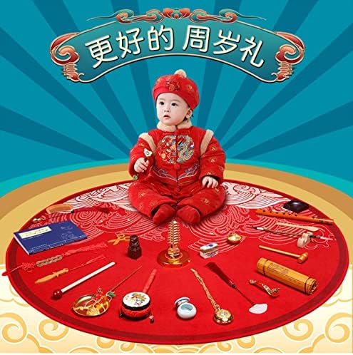 На фона Килим за Чжуа джоу, апартамент 100*100 см, Уникални Подаръци за рожден Ден на Детски Юмрук (Червен)