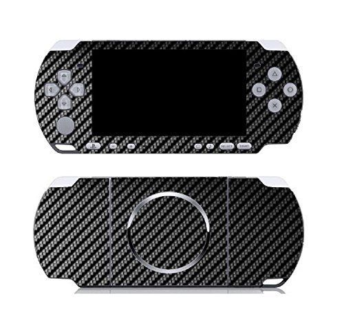 Черен Стикер на Виниловую кожата от Въглеродни Влакна, Стикер за Sony PSP 3000