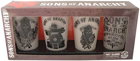 Комплект от 4 Матов пинтовых чаши Sons Of Anarchy