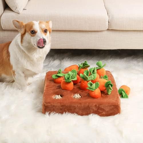 Интерактивна играчка за кучета Kaokokaipuu с 12 Морковками, Пъзел игра за Умни домашни Любимци