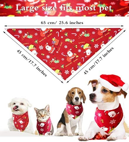 MOONPET Коледен Яка-Шал за кучета - Премиум Регулируема Найлонов Нашийник за Малки, Средни и Големи Кучета