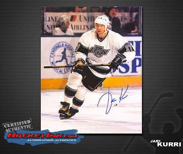 ЯРИ КУРРИ Подписа снимка на Лос Анджелис Кингс 8 x 10 -70002 - Снимки на НХЛ с автограф
