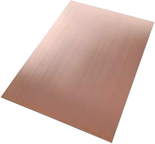 NIANXINN Мед метален лист Фолио табела 0,8 X 100 x 100 мм, Нарязани Медни метални пластини (Размер: 100 mm x 100