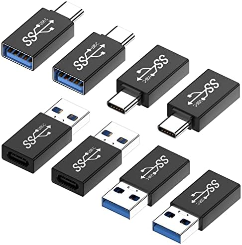 USB Адаптер C Jadebones (8 бр.), Конвертор USB C от мъжа към жената, удължителен кабел USB 3.0 мъж към жена тип