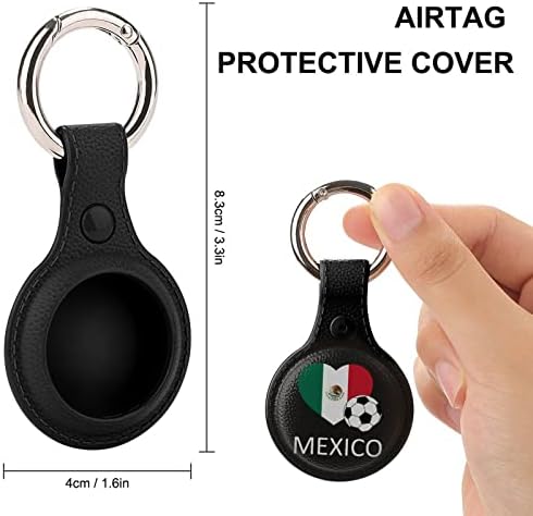Футболен притежателя Love Mexico за ключодържател с въздушна маркирани с, защитен калъф от TPU, hang-локатор за