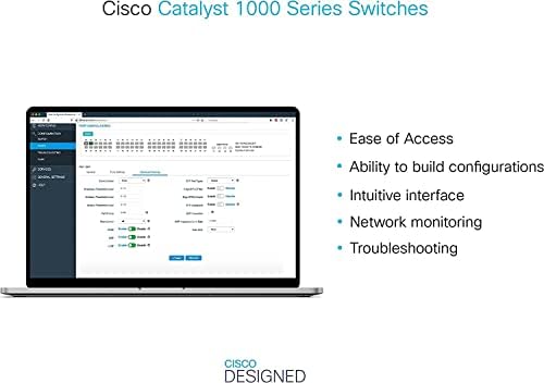 Нов Cisco Catalyst 1000FE-24P-4G-L - превключвател - 24 x 10/100 (PoE +) + 2 x Комбинирани гигабитови SFP/RJ-45,