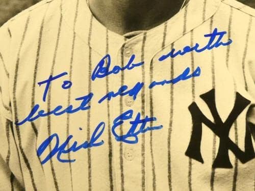 Ник Etten Ню Йорк Янкис Подписа бейзболен снимка 8x10 с JSA COA - Снимки на MLB с автограф
