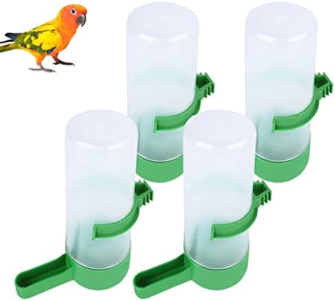 4 бр. Автоматични Хранилки за Птици, Диспенсер за вода за птиците в Клетка, Бутилки за подаване на вода за Птиците,