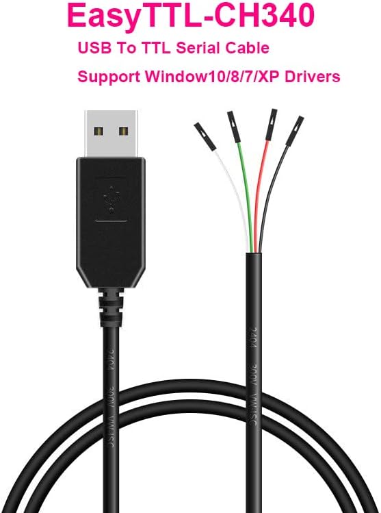 сериен кабел buelec USB-TTL с дължина 1 м, чип ch340, поддръжка windows10/8/7/ xp, Предоставят драйвери, ръководство на английски език, съобщения за изчистване на грешки кабел raspbery pi (