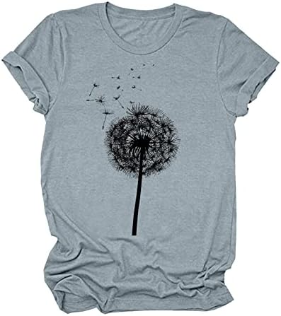 Обичайната женска Тениска с дълъг ръкав в опаковка, Дамски Ежедневни Ризи с принтом Семки, Кръгъл Отвор, Дамски