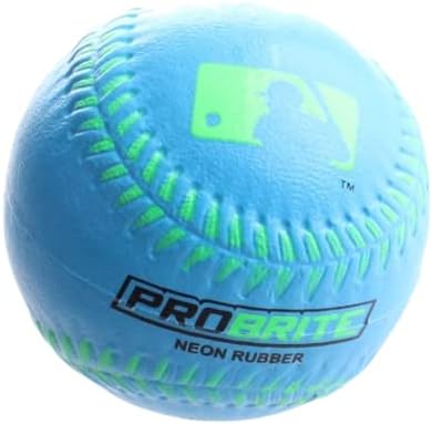 Бейзболни топки Franklin Sports MLB ProBrite Неонового цвят От мека гума С тройником - 2 опаковки
