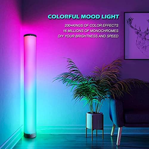 RGB Лампиона 2 бр., Ъглови светлини, Променящи Цвета, Синхронизиране на музика с дистанционно управление и смарт