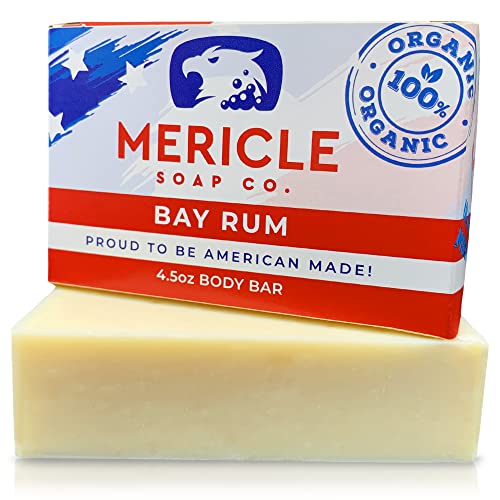 Шоколад за тяло Mericle Soap Bay Rum Organic 4,5 грама, натурален, Направени в САЩ, без химикали и консерванти, технология на студено пресовано