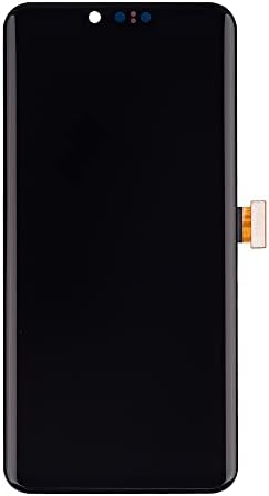 Подмяна на SwarKing P-OLED, Съвместима с LG G8 ThinQ (Черен дисплей Без рамка, Сензорен дисплей, Дигитайзер в Събирането