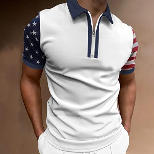 Мъжки Ризи YHAIOGS, Мъжки Ризи с джобове, Мъжки Памучен Тениска с кръгло деколте и къси ръкави, Мъжки Плажни ризи