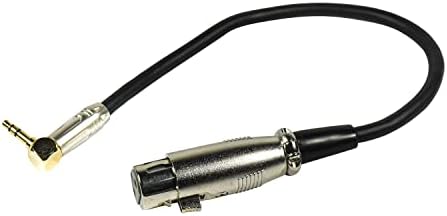 3-пинов кабел HQRP 3,5 мм конектор XLR Работи с Azden SGM-1X SGM-2X SGM-3416 SGM-3416L SGM-1000 (пряка връзка с