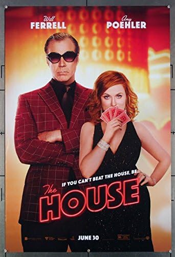 Къща (2017) Оригинален плакат на филма на един лист (27x40) на режисьора Андрю Джей Коен с Уиллом Ферреллом и Ейми