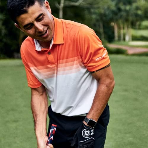 Мъжка риза за голф Pin High Performance Dry Fit, Быстросохнущее Поло с Къс ръкав, Отводящее Влагата