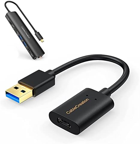 Комплект-2 броя: Кабел-USB адаптер 3.1 C USB за свързване към USB конектора 5 Gbit/с + 7-в-1 USB C-hub, многопортовый